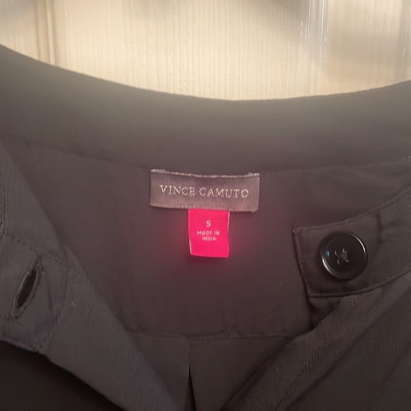 #68 Vince Camuto Black Button Down Dress - Picture 3 of 3